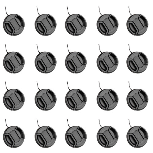 Universal Snap-On Front Lens Cap Cover 20PCS