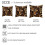 Ensemble de 2 housses de coussin à motif léopard 40 x 40 cm 4
