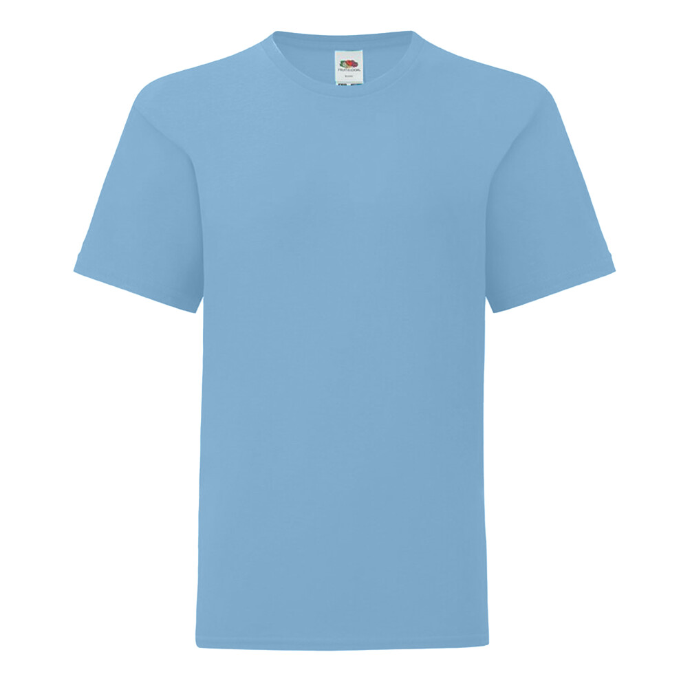 Fruit Of The Loom (14-15 Years, Sky Blue) Childrens/Kids Iconic 150 T-Shirt