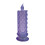 Rose Shadow LED Flameless Pillar Candles Blue 2