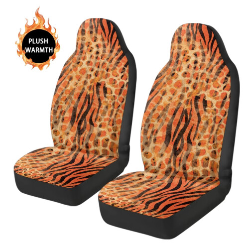 Σετ 2 Καλύμματα Καθισμάτων Αυτοκινήτου Tiger Stripe, Ελαστικά 2