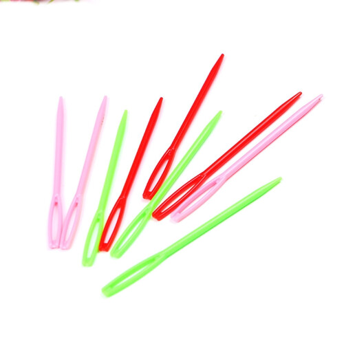 Knitting Needles Tube Plastic 250 pcs 7 cm Random Color