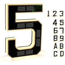 Solar Outdoor House Number Light 9 Inch Waterproof LED