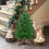 Silberner Weihnachtsbaum, 30 cm, künstlicher Mini-Kiefernbaum mit Lametta 7