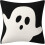 Set di 4 federe per cuscini Halloween Boo, 45x45 cm, in lino 5