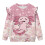 Girls Sweatshirt Soft Ruffle Shoulder Cherry Blossom 4