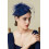 Chapeau bibi style vintage, chapeau pillbox, coiffe de cocktail avec 2