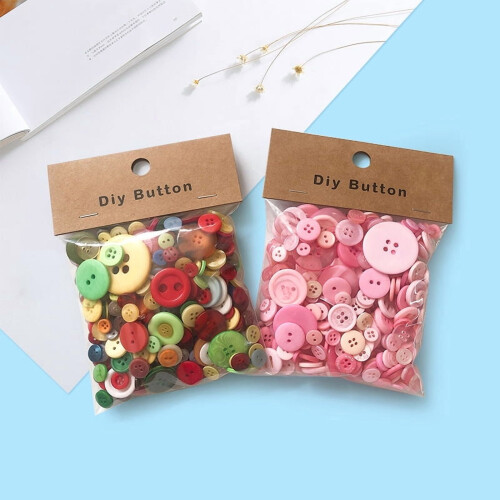 Κουμπιά Ρητίνης Στρογγυλά Ποικιλία 2 τεμαχίων 0,9-3,5 εκ. 2
