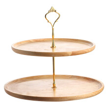 Wooden Dessert Tray Decorative 2-Tier
