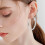 Oqueey Sterling Silver Ear Stud Hoop Earrings 6