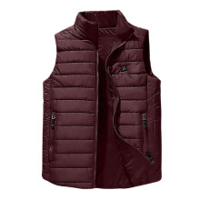Burgundy Heated Cami Tank Vest for Kids Hooded Padded