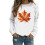Women's Crewneck Sweatshirt Fall Leaf Graphic Long Sleeve 4