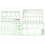 Ruler Circle Stencil Oval Template Set Green 2 Pack 1
