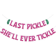 Funny Pickle Wedding Banner Hot Pink 1pc