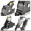 Ratchet Tie Down Straps with Safety Lock S Hooks, 4-Pack 4