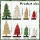 Ensemble de 8 sapins de Noël rustiques en bois 3