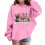 Pink Kids Hooded Sweatshirt Long Sleeve Regular Fit 1