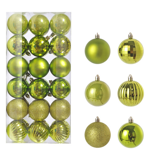 Boules de Noël à paillettes, 30 mm (36 pièces) 2