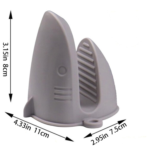 Silikon-Ofenhandschuhe, hitzebeständig, 2er-Pack, Schwarz 1