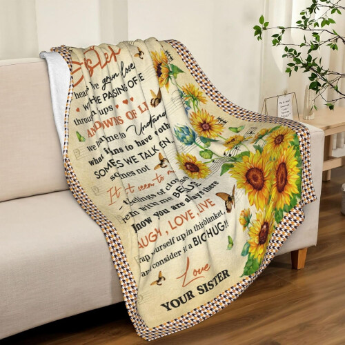 Couverture cadeau pour sœur 152 x 127 cm 2