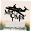 Black Airplane Wedding Cake Topper 1 Piece 3