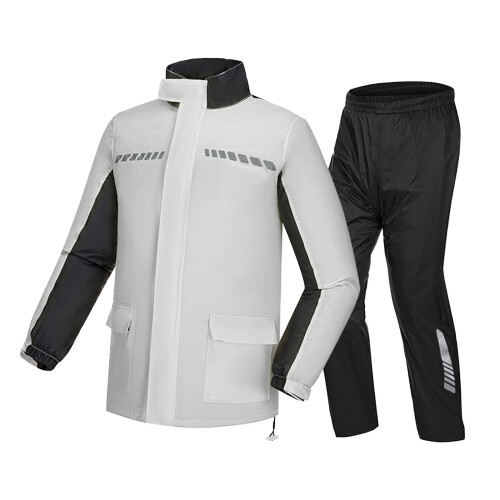 Rain Suit Waterproof Motorcycle Gear with Adjustable Neck 1