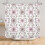 Mizhona Boho Duschdraperi Rosa Blommig Polyester 72x78cm 2