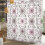 Mizhona Boho Duschdraperi Rosa Blommig Polyester 72x78cm 4