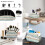 Ensemble de décoration de bureau : housse de chaise, support de télécommande, distributeur de mouchoirs. 6