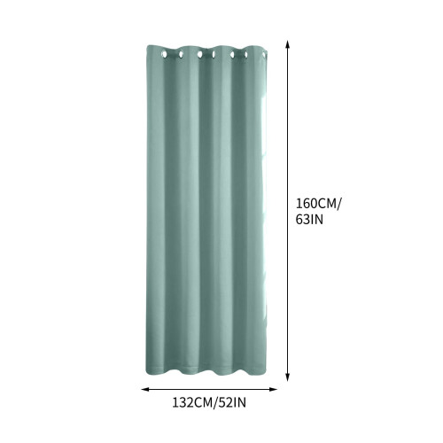 Blackout Curtains Linen Blend 63x52 Inches White Lined 2