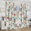 Mid Century Modern Curtains Retro Stars Pattern 2-Panel 4