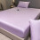 Ensemble de drap-housse 3 pièces 200x220cm avec 2 taies d'oreiller 5