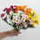Composition florale d'automne en soie - Chrysanthèmes coucher de soleil résistants au vent 4
