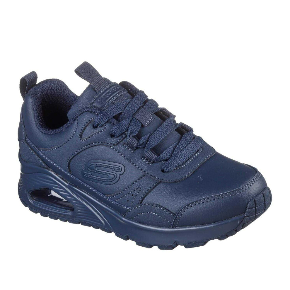 Skechers (1 Uk, Navy) Childrens/Kids Monochrome Trainers