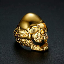 Men's Stainless Steel Skull Ring Gothic Punk Style Size 7-15