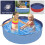 Foldable Pet Bath Pool 16 x 13 in Blue 1