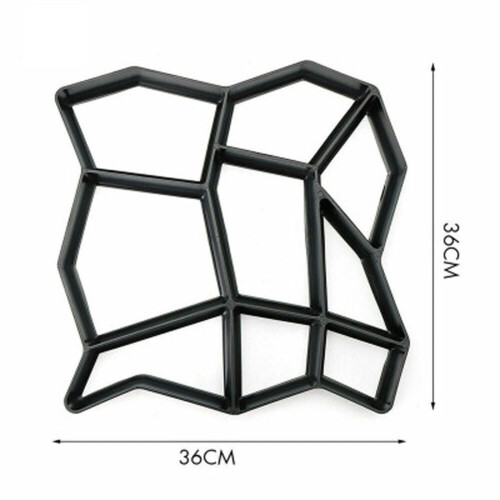 Black Reusable Concrete Path Mold Plastic Stepping Stone 1 1