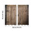Rideaux de style grange rétro en bois rustique marron 2