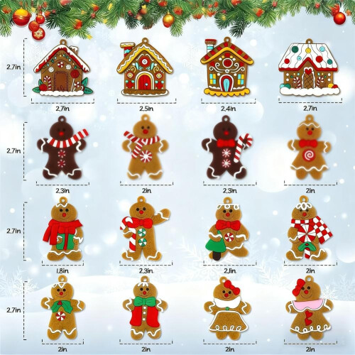 Lebkuchenmann-Ornamente, 7 cm, 16er- oder 32er-Packung 1