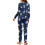 Women's Shark Print Drawstring Pajama Set Long Sleeve Top 5