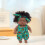 Salopette en coton vert pour poupées reborn de 20 cm 5