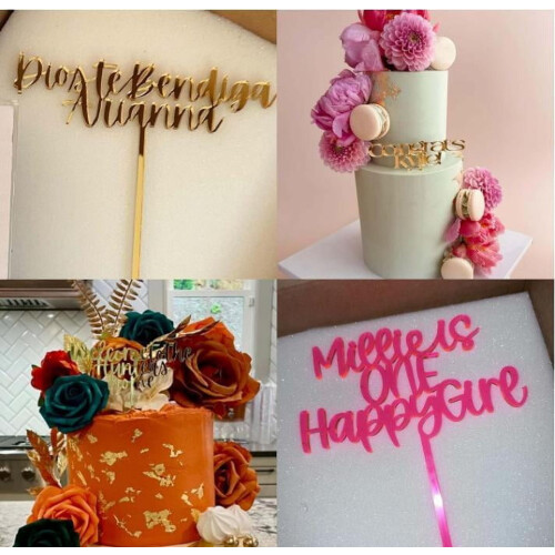 Cupcake-Topper-Set „Große Lippen“, roter Glitzer, 10 Stück 2