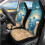 Set di coprisedili per auto Beach Turtle da 14 pezzi con volante 2