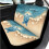 Set di coprisedili per auto Beach Turtle da 14 pezzi con volante 3