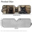 Foldable Black Cat Windshield Sun Shade for Jeep Wrangler 6