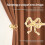 Curtain Holdbacks Metal Bow Wall Mounted 2 Pcs 6