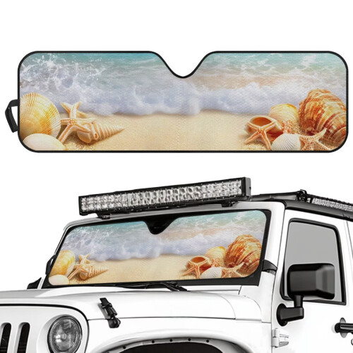 Foldable Windshield Sun Shade for Jeep Wrangler JL and 1