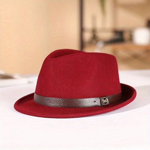 Μάλλινο καπέλο Fedora Vintage Style Unisex 10% Μαλλί 1
