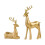 Gold Reindeer Christmas Decor Set Resin 2 pcs 2