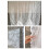 White Sheer Kitchen Lace Curtain 5.12 x 7.87 in 6
